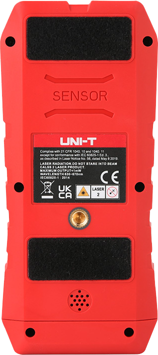 UNI-T Laser Wall Scanner and Rangefinder, 40m Range, 2.4" Display, Red, UT-387S