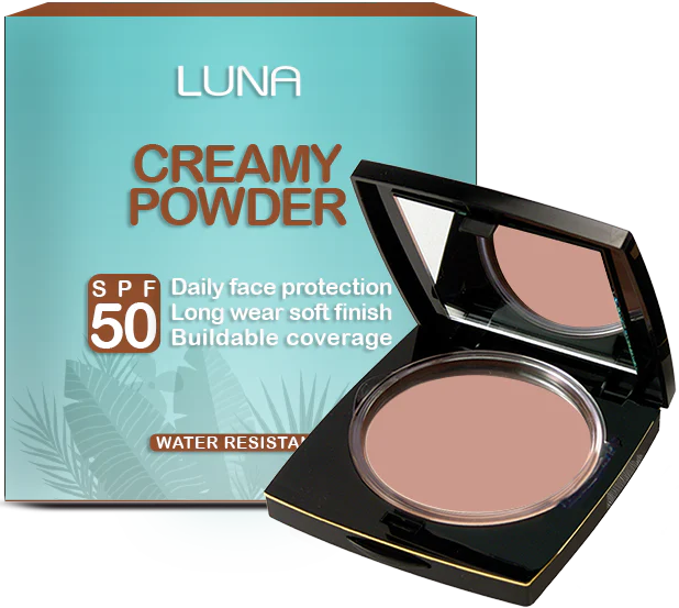 Luna Creamy Powder 3D Spf 50, 03 Mocha Beige
