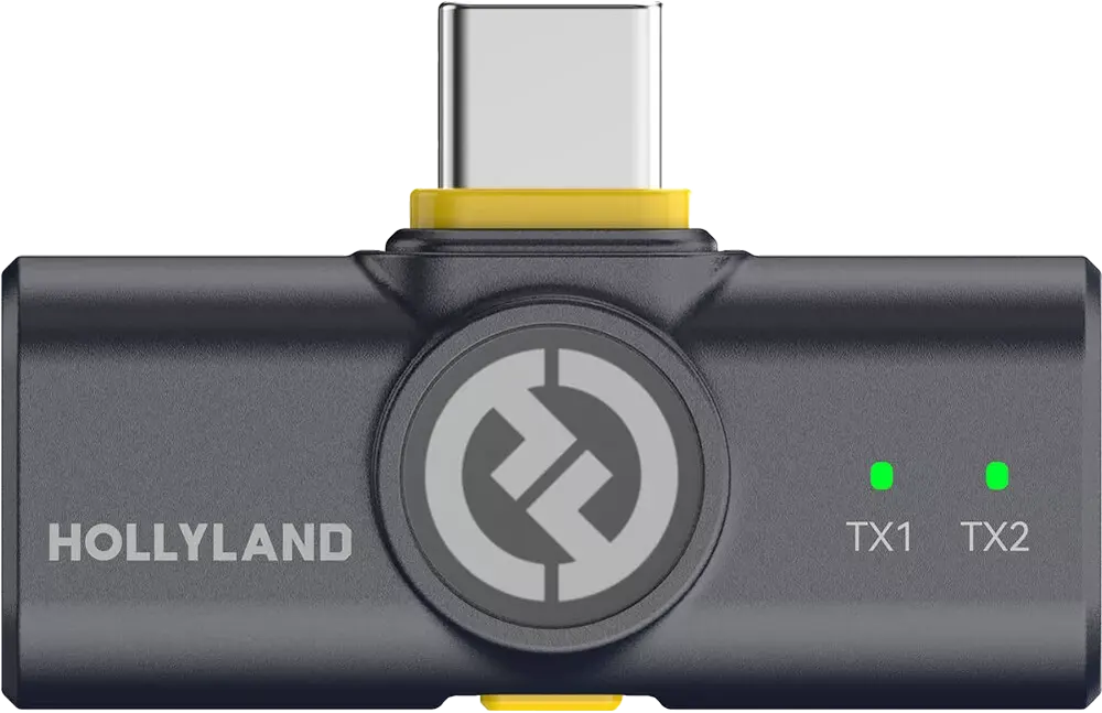Hollyland Lark M2 Wireless Microphone, Rechargeable, Noise Cancelling, Black