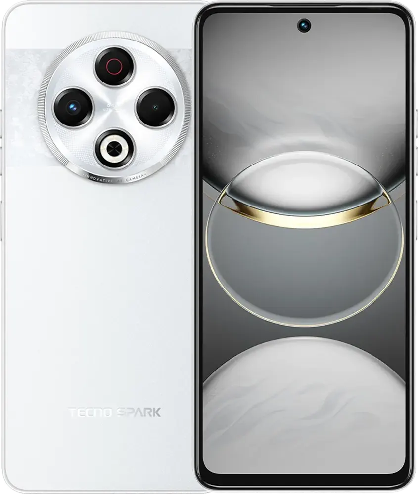 موبايل تكنو سبارك 30، ذاكرة 256 جيجابايت، رامات 8 جيجابايت، شبكة الجيل الرابع إل تي إي، أبيض