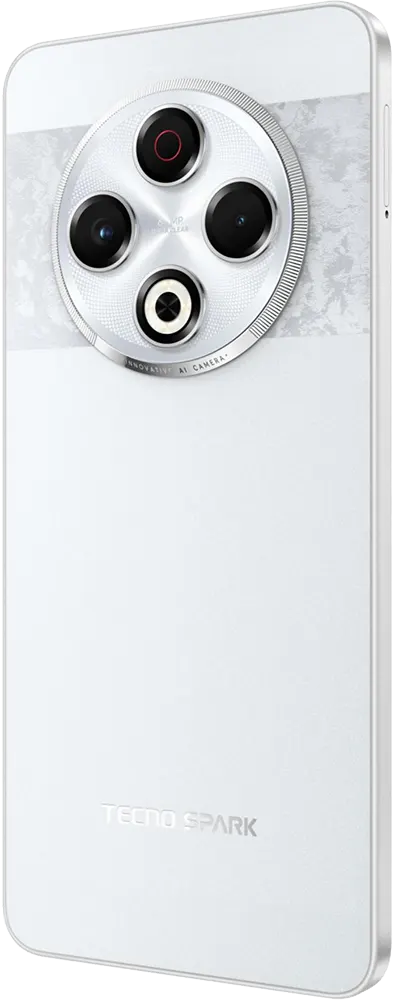 موبايل تكنو سبارك 30، ذاكرة 256 جيجابايت، رامات 8 جيجابايت، شبكة الجيل الرابع إل تي إي، أبيض