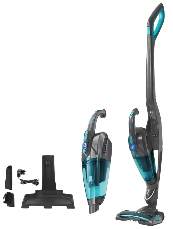 DSP Wireless Vacuum Cleaner 2- 1 , 120 W , 800 ml , Rechargeable Battery , Grey-Blue , KD2048
