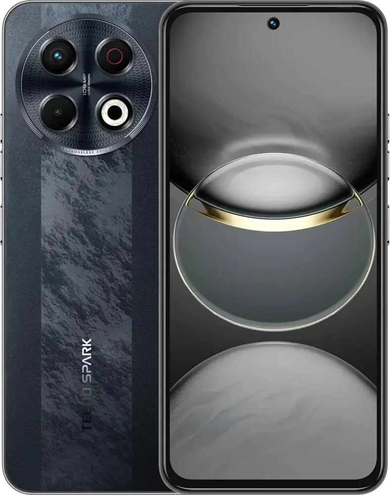 موبايل تكنو سبارك 30 برو، ذاكرة 256 جيجابايت، رامات 8 جيجابايت، شبكة الجيل الرابع إل تي إي، أسود