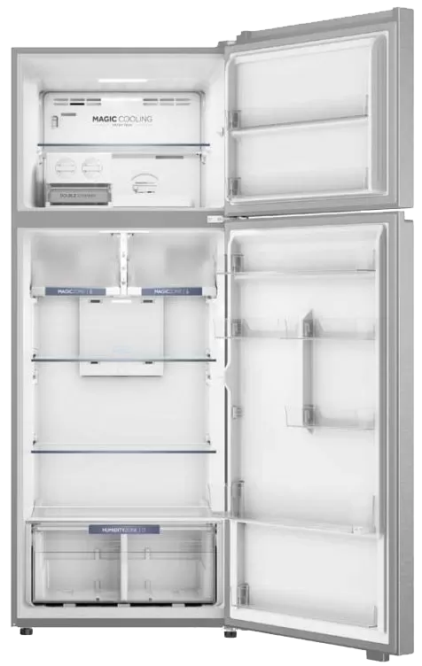 Haier No Frost Refrigerator , 473 Liters , 2 Doors , Inverter Technology , Silver , Vietnam , HRF-672VCFMESEG