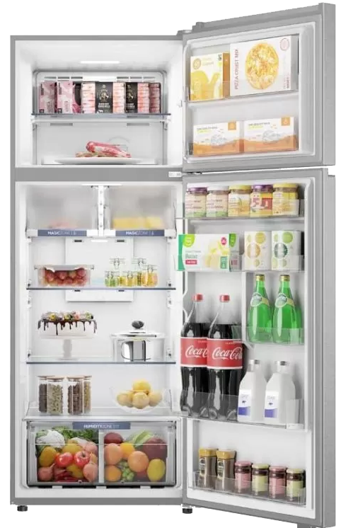 Haier No Frost Refrigerator , 473 Liters , 2 Doors , Inverter Technology , Silver , Vietnam , HRF-672VCFMESEG