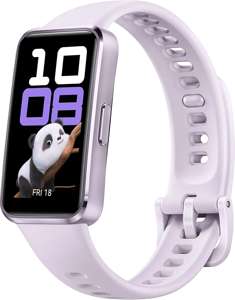 ساعة يد هواوي باند 10 ، شاشة اموليد تعمل باللمس 1.47 بوصة ، مقاومة للماء، سوار مطاطي ، هيكل الومنيوم، بطارية تدوم حتى 14 يوم، بنفسجي