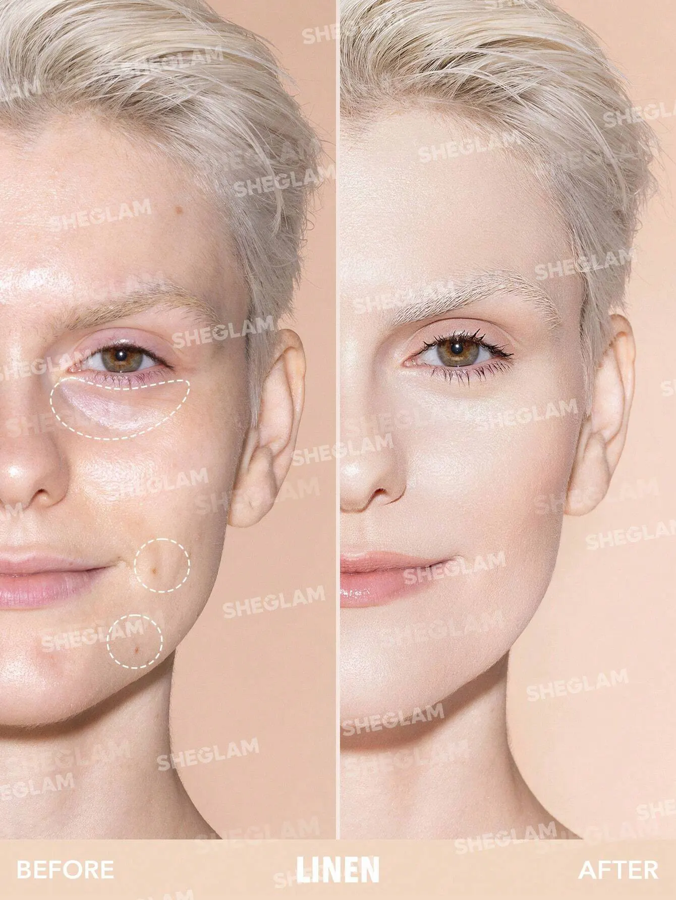 SHEGLAM High Coverage Concealer, Linen