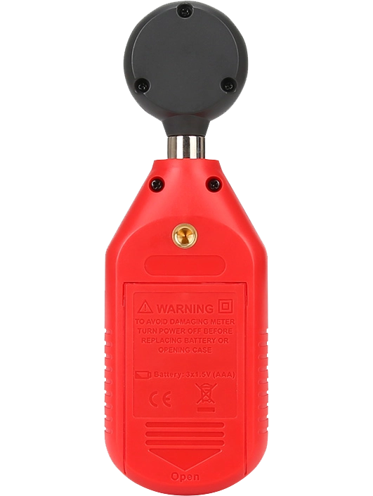 UNI-T UT383 LIGHT Meter, Illuminated LCD Display, Overload Indicator, Battery Powered, Red