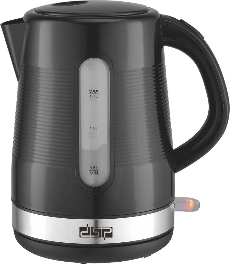 غلاية مياه كهربائية بلاستيك دي اس بي 2200 وات، 1.7 لتر، اسود، موديل KK1264