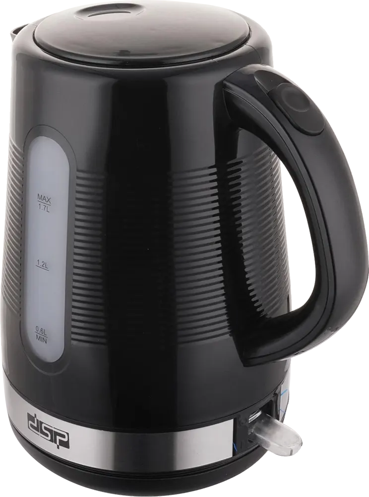 غلاية مياه كهربائية بلاستيك دي اس بي 2200 وات، 1.7 لتر، اسود، موديل KK1264