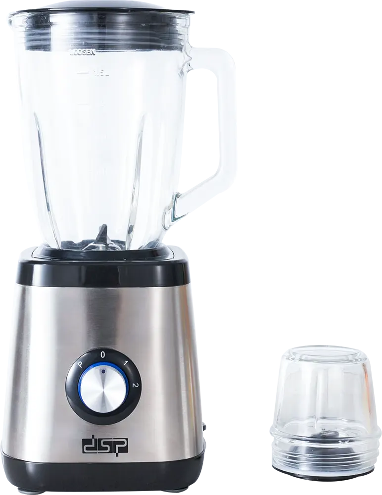 خلاط كهربائي دي اس بي، 350 وات، 1.5 لتر، مطحنة ، فضي، موديل KJ2003
