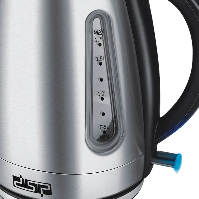 غلاية مياه كهربائية ستانلس دي اس بي 2200 وات، 1.7 لتر، فضي، موديل KK1137