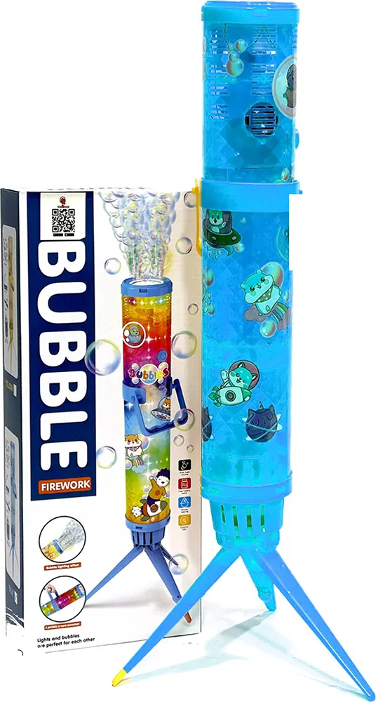 مدفع بابلز رشاش قابل للحمل والتثبيت، إضاءة ليد، متعدد الألوان، 456-24