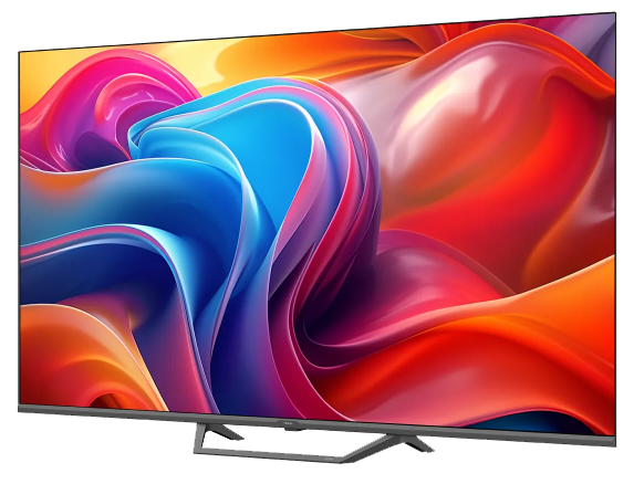 Haier Smart Frameless TV, 55 inches, 4K Resolution, QLED Technology, Voice control via remote, Built-in Receiver, H55S80FUX