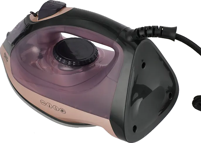مكواة ملابس بخار دي اس بي، 2200 وات ، قاعدة سيراميك، خزان 280 مللي، أسود*ذهبي، KD1348