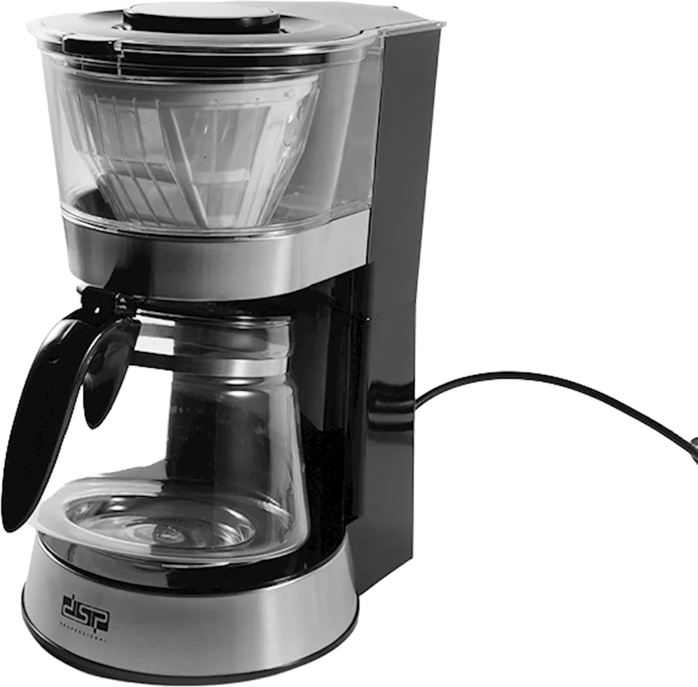 DSP Coffee Maker, 800 Watt, 12 Cup Capacity, Black, Model: KA3063