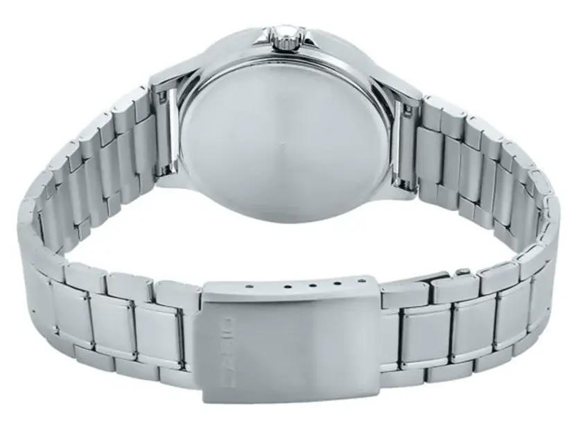 Casio Men's Analog Watch, Stainless Steel Strap, silver Dial, LTP-V300D-2AUDF