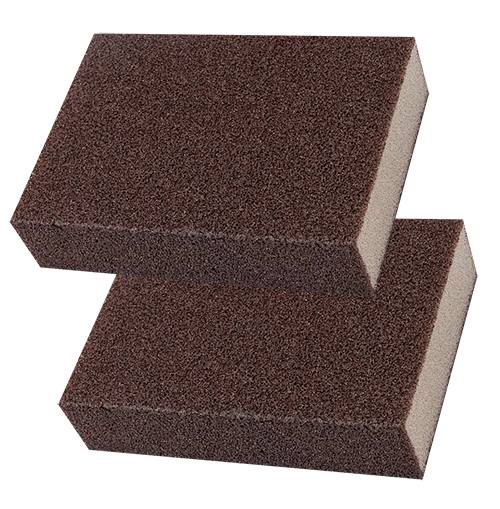 سفنجة كربونية للتنظيف والتلميع ، مكونة من قطعتين ، موديل 6088