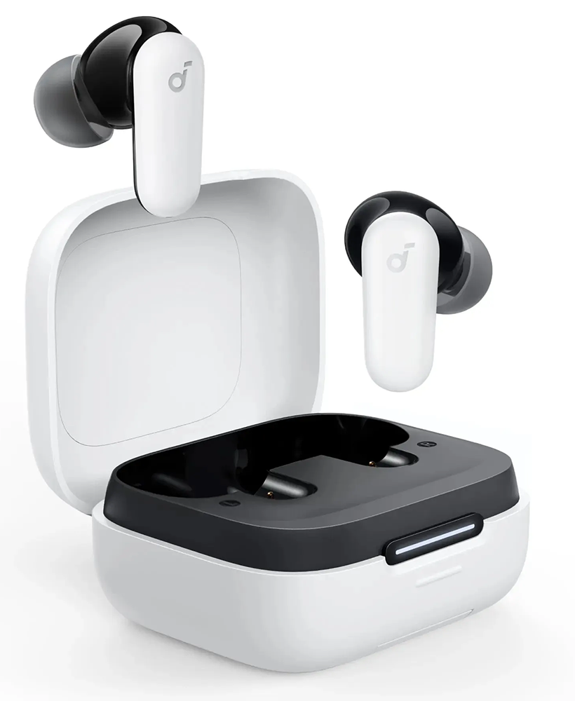 سماعات أذن لاسلكية  أنكر ساوندكور P30I، بلوتوث 5.4، خاصية إلغاء الضوضاء النشطة، مقاومة للماء IP54، بطارية تدوم 45 ساعة، أبيض، A3959Z21