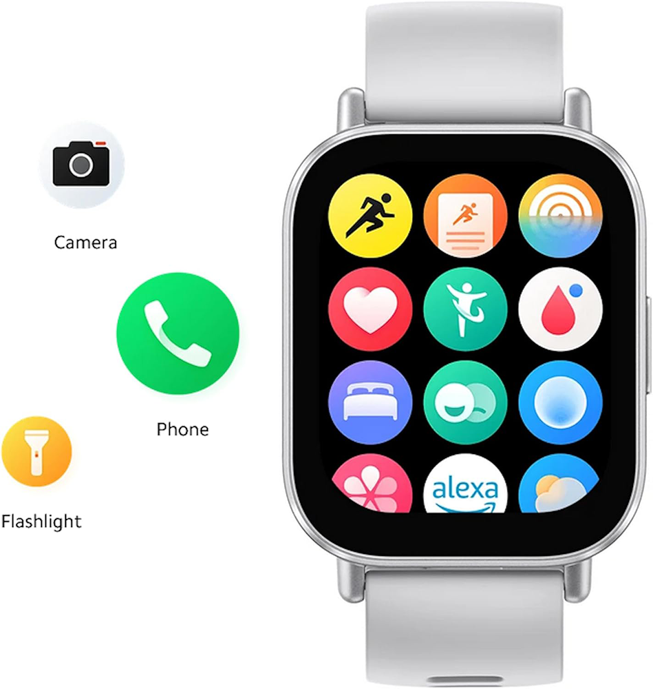 ساعة ريدمي 5 أكتيف الذكية، شاشة لمس 2 بوصة، مقاومة للماء، بطارية 470 مللي أمبير، سيلفر ماط، M2351W1