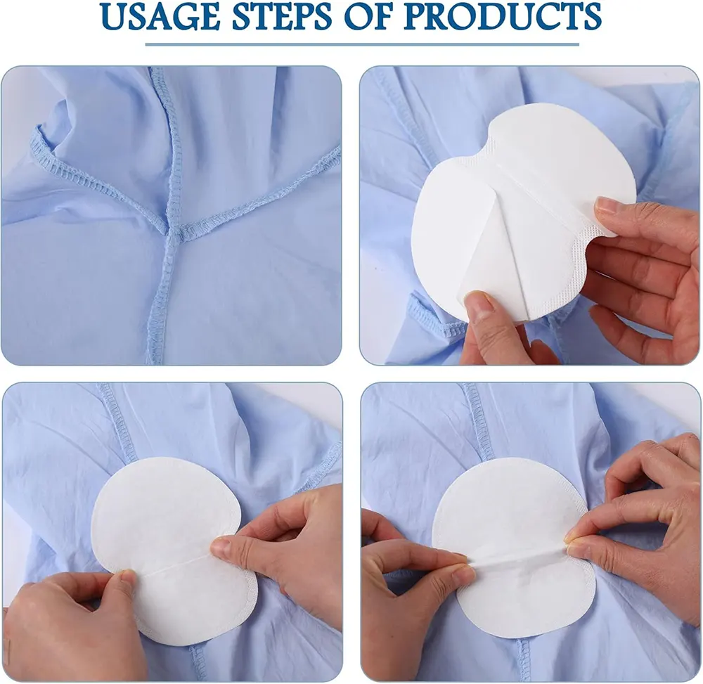 Cotton Sweat Absorbent Patches, 12 Pieces, 584