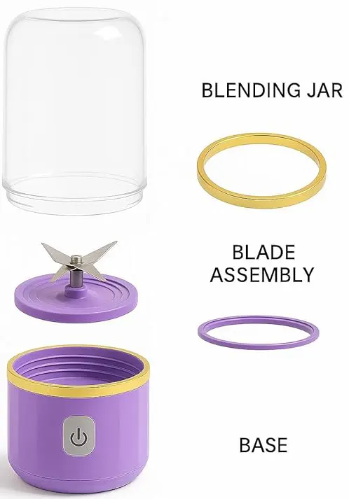 Rechargeable Electric Juicer Blender Multiple Colors, 681