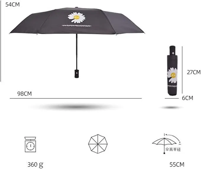 Waterproof And Foldable Umbrella, Multiple Colors 5135
