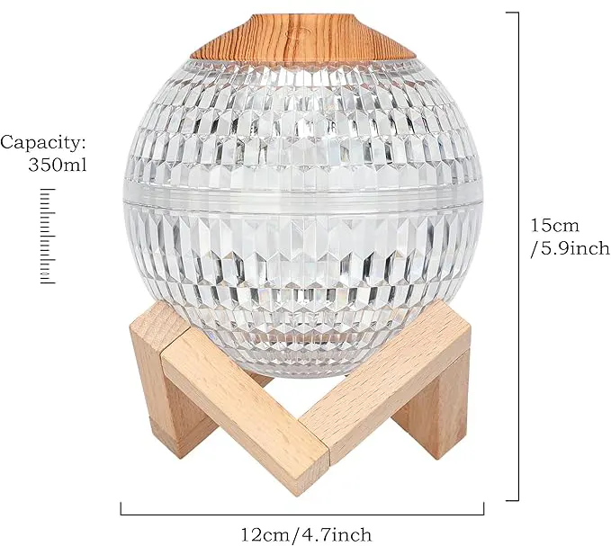 Luminous Crystal Ball Incense Burner, 2254-6