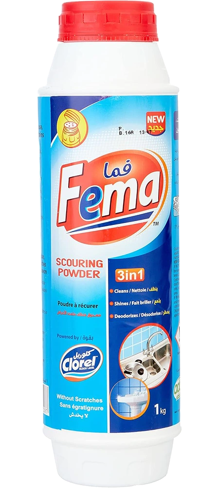 فما مسحوق تنظيف الأطباق متعدد الأغراض، بقوة كلوريل، 1 كجم