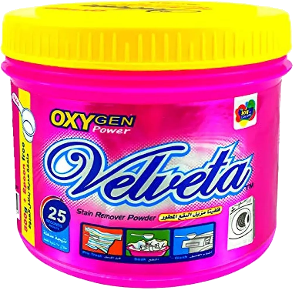 Velveta Advanced Stain Remover Powder, Oxygen Power, 500g