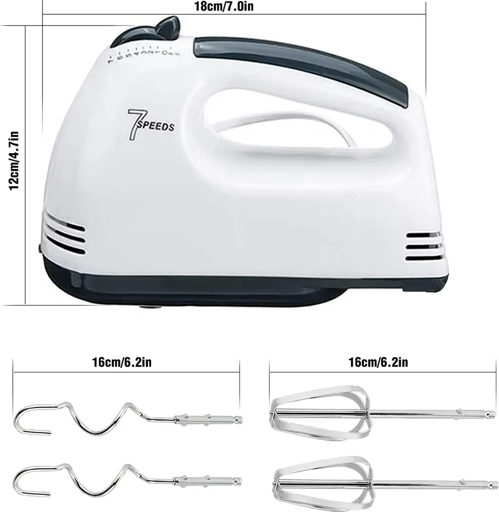 Egg Mixer Kenwood 380W , 7 Speeds, White, KE-133