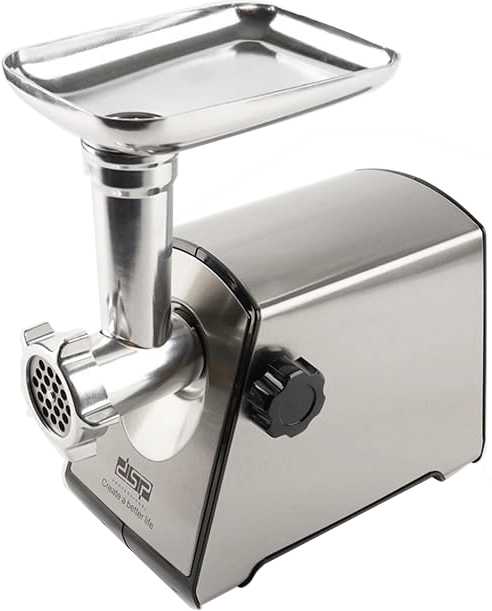 DSP Meat Grinder, 1500 Watt, 3 Metal Discs, Stainless, KM5047