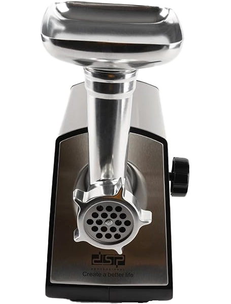 DSP Meat Grinder, 1500 Watt, 3 Metal Discs, Stainless, KM5047