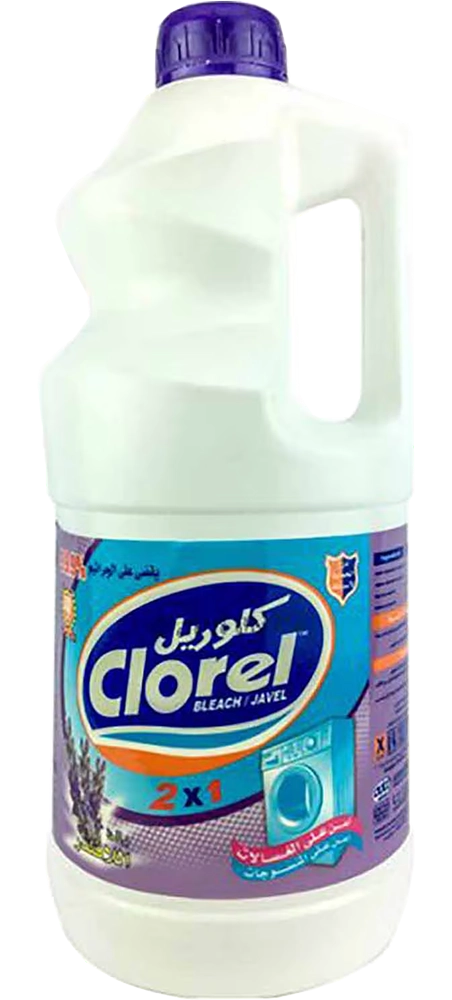 Clorel Liquid Detergent and Bleach 2 in 1, Lavender Scent - 4 L