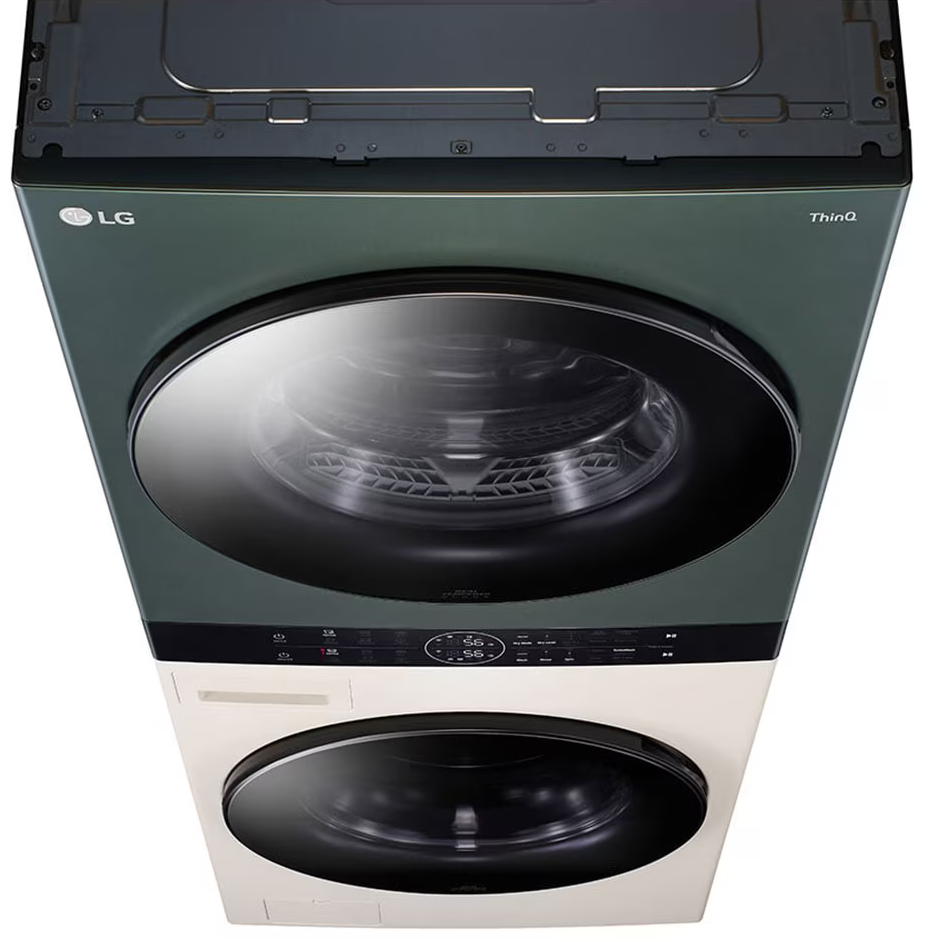 LG Wash Tower Fully Automatic Washing Machine, 13 Kg, Dryer 10 kg , Single Control Center , Inverter, Green x Beige, FWT1310BGP