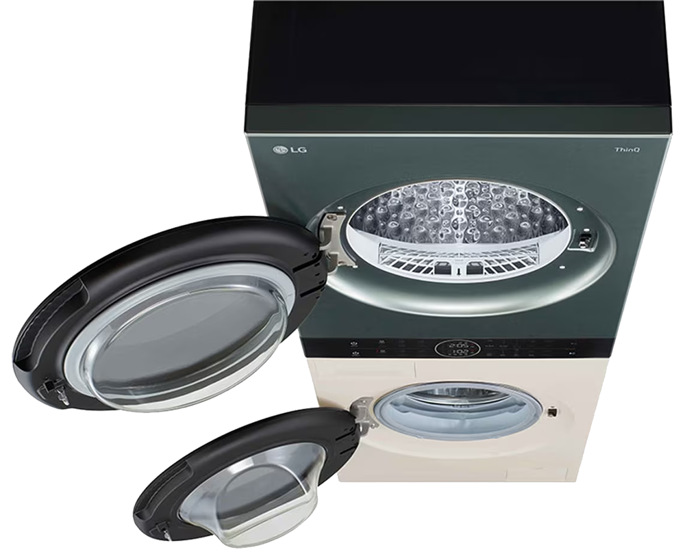 LG Wash Tower Fully Automatic Washing Machine, 13 Kg, Dryer 10 kg , Single Control Center , Inverter, Green x Beige, FWT1310BGP