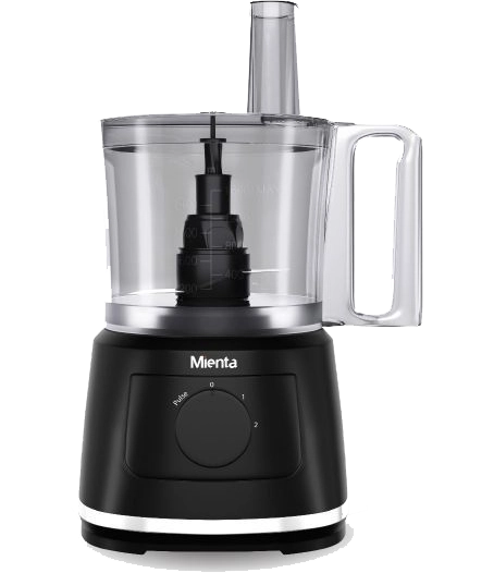 Mienta Food Processor, 28 Functions, 1000 Watts, 2.5 Liter Bowl, 2 Liter Blender, Black, FP141535A