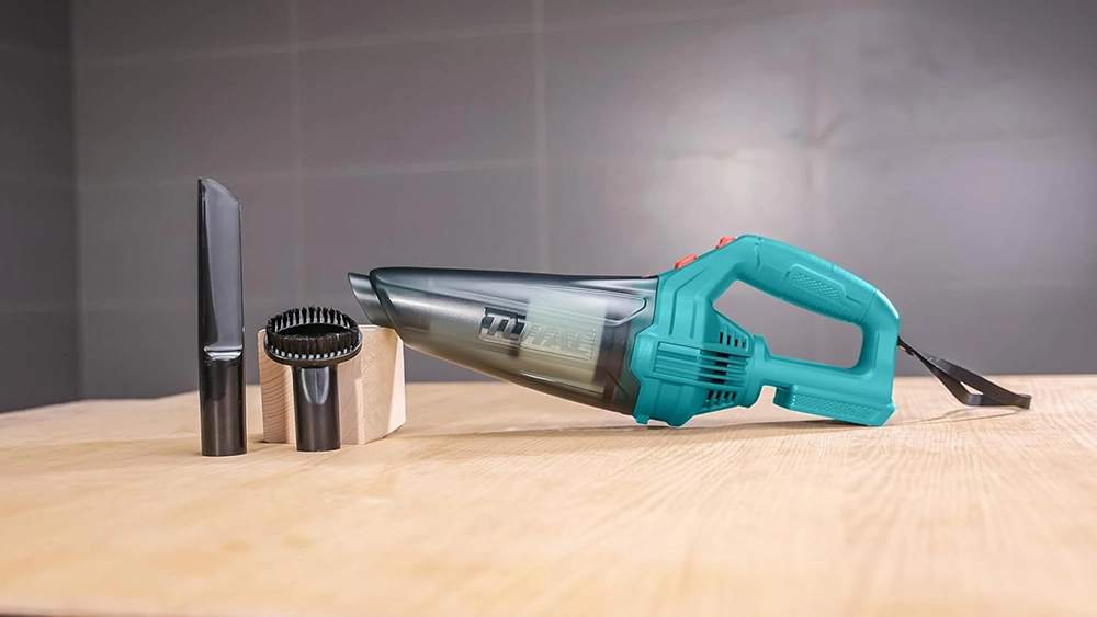 Total Tools Cordless Car Vacuum Cleaner, 0.5L Capacity, 20V Lithium Battery, Blue, TVLI201261