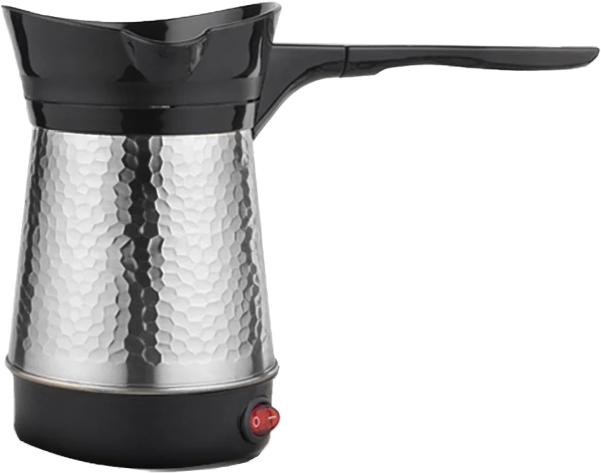 كنكة تحضير قهوة تركي بالكهرباء فلامنجو، 500 وات، 700 مللي، 5 فناجين، ستانلس، فضي، CM-7500SS