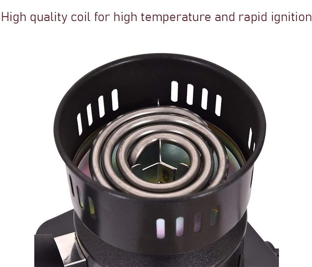 مشعل فحم كهربائي جماكي، 1200 وات، اشعال الفحم خلال 3 دقايق، أسود، JMK7015