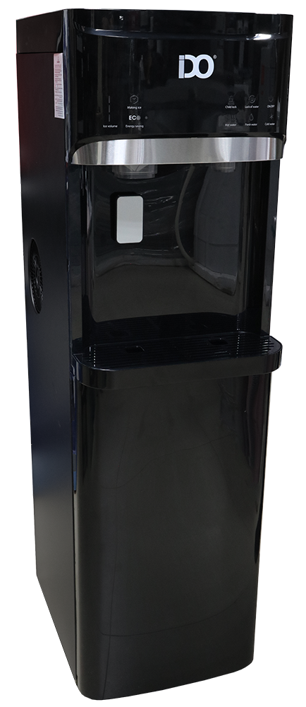 IDO Water Cooler , 2 Taps (Cold - Hot) , Bottom Loading  , Ice Maker , Touch Screen Control , Black , WDIM501-BK
