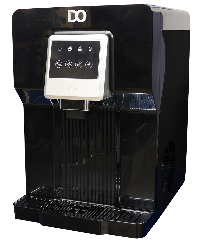 IDO Mini Water Cooler, 1 Tap (Cold Only) , Direct Connect , Digital Touch Screen , Ice Maker , Black, WDIMD502-BK