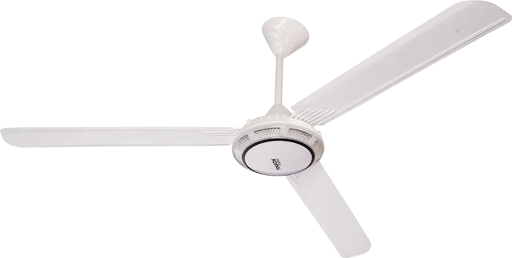 Touch Zenouki Falcon Ceiling Fan, 56 Inch, 3 Blades, 5 Speeds, White, Model 40219
