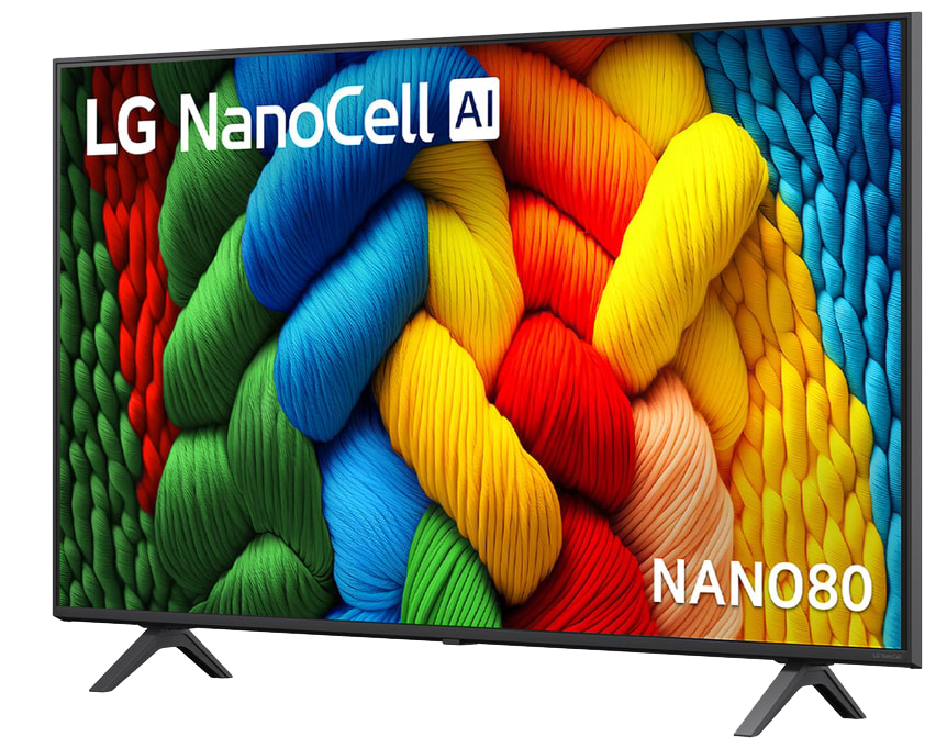 LG Smart TV, 55 inch, Nanocell Technology, 4K UHD Resolution, Magic Remote, Built-in Receiver, 55NANO80A6A (Model 2025)