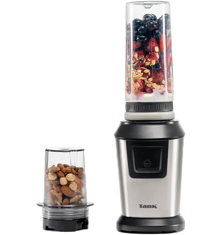 Tank Super Personal Blender, 800 Watt, 600 ml, 6 Blades, Silver, OK 1079