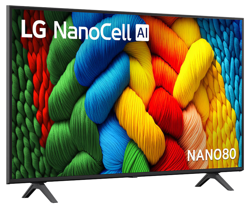 LG Smart TV, 65 inches, Nanocell Technology, 4K UHD Resolution, Magic Remote, Built-in Receiver, 65NANO80A6A (Model 2025)