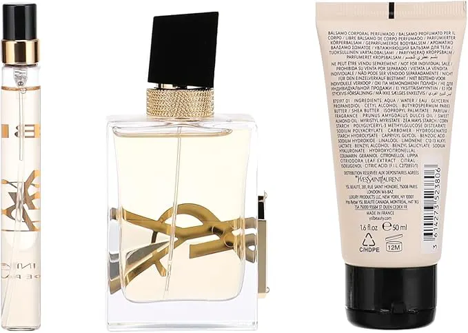 Yves Saint Laurent Libre Eau de Parfum Set for Women (50 ml Eau de Parfum + 50 ml Lotion + 10 ml Eau de Parfum)