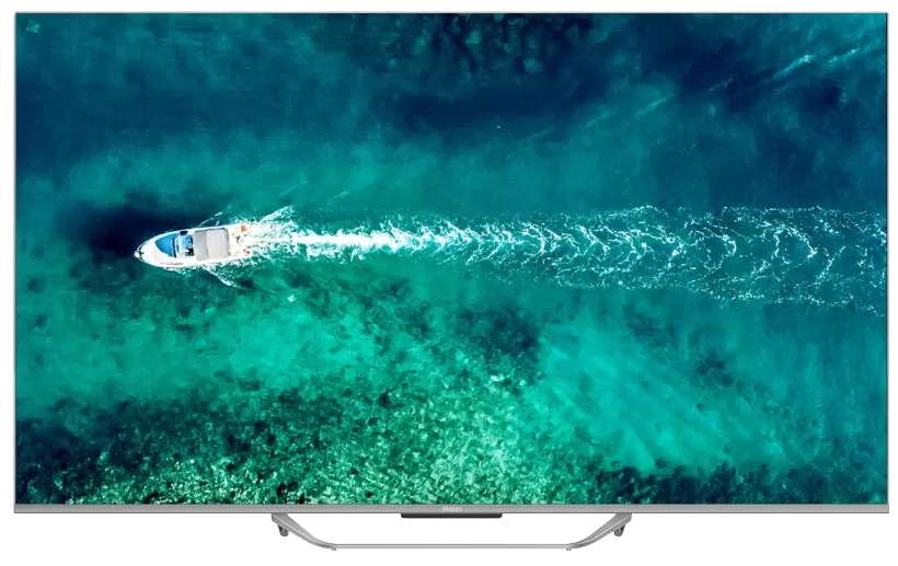 Haier Smart Frameless TV, 55 inches, 4K UHD resolution, QLED technology, On-Screen Voice Control, Built-in Receiver, H55S90EU