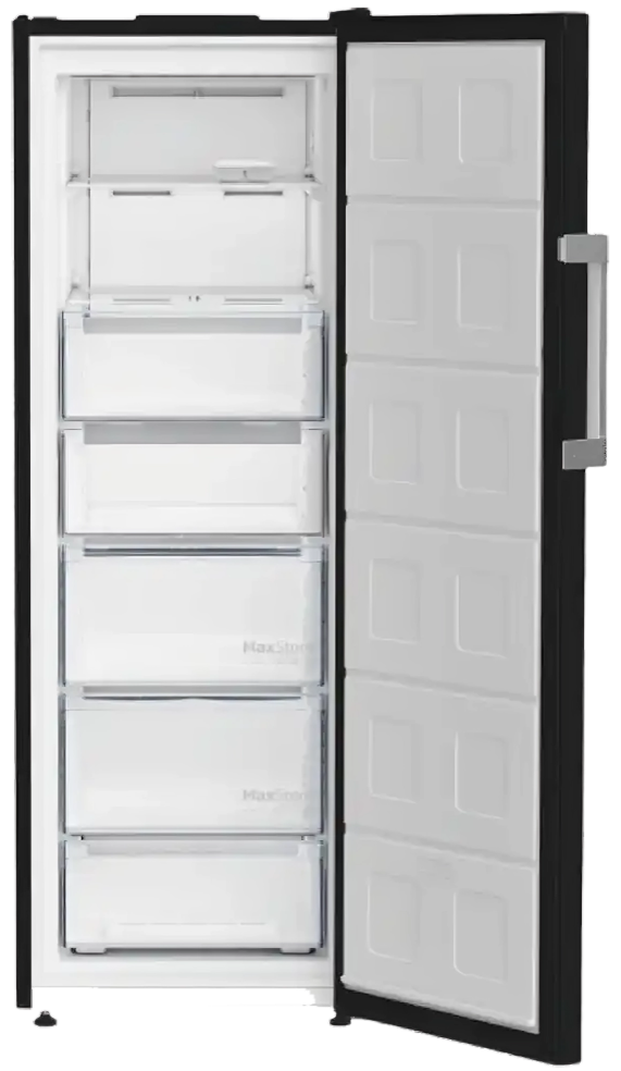 Beko No Frost Upright Freezer, 6 Drawers, Digital Touch Screen, Made in Turkey, Black, B3RFNE274B