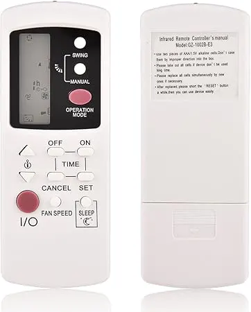 Crafft Air Conditioner Remote Control, Digital Display, White, GZ-1002B-E3